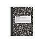 Staples® Composition Notebooks, 7.5" x 9.75", Wide Ruled, 100 Sheets, Black/White Marble, 4/Pack (ST58369)~#|#~466C88F2-CDE9-4354-A9BB129B10893EB5_sc7