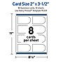 Avery Arched Business Cards, Glossy White, 80/Pack (19479399083)~#|#~46733824-E695-4C1E-9074DBD4631E8AE7_sc7