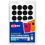 Avery Hand Written Color Coding Labels, 3/4" Dia., Black, 28/Sheet, 36 Sheets/Pack (5459)~#|#~46896ED7-EA07-4405-AEBFA0E34D25E334_sc7
