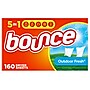 Bounce Outdoor Fresh Fabric Softener Dryer Sheets, 160 Count, 6 Boxes/Carton (80168)~#|#~4690609F-5E5A-436B-A34DBD3212BB2C79_sc7