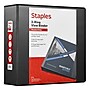 Staples 4" 3-Ring View Binder, D-Ring, Black (55403/26357)~#|#~469CD0EE-617A-4F63-BD6D830808820771_sc7