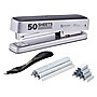 Bostitch Office Titan Heavy Duty Desktop Stapler, 50-Sheet Capacity, Staples Included, Silver (B615-SLV-VP)~#|#~46A536AD-A295-4123-9D1B75B21A004B6C_sc7