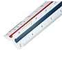Staedtler Mars 12" Imperial/Metric Triangular Architect Scale, Plastic, White (987 18-31BK)~#|#~46A817E9-D0DF-4EA7-A48789397FD03EC7_sc7