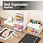 Mind Reader 7-Compartment Plastic Craft Organizer, White, 2/Set (MSORG-WHT)~#|#~46B9A659-1BCC-48E1-A2C4E295C6436BC2_sc7