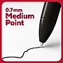 TRU RED Retractable Quick Dry Gel Pens, Medium Point, 0.7mm, Black, Dozen (TR54498-CC)~#|#~46BBCC40-0000-4B7D-9B698E184A06C99F_sc7