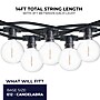 Bulbrite 14-foot String Light Kit with Clear Shatter Resistant Globe G16 LED Light Bulbs (812123)~#|#~46D80A32-285D-44AE-82DD5FB4ACD37F13_sc7