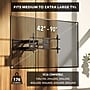 Mount-It! Heavy Duty TV Wall Mount with Extra Long Extension for 40" to 90" Screens, Black (MI-392)~#|#~46F78C2C-5C92-4CA6-A2C4AA31598406AB_sc7