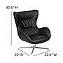 Flash Furniture LeatherSoft Swivel Wing Chair with Ottoman, Black (ZBWINGCHOTBKLEA)~#|#~46FBD62C-E768-4BEB-8EB620B91341F5CB_sc7