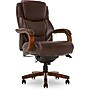 La-Z-Boy Delano Ergonomic Leather Executive Big & Tall Chair, 400 lb. Capacity, Brown (45833OSS)~#|#~47156F5D-8E44-4EA0-9DCF7DA4CC33C856_sc7