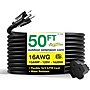 GoGreen Power 50' Indoor/Outdoor Extension Cord, 16 AWG, Black (GG-13750BK)~#|#~47158208-3762-4593-96191A7BDBF0FBF1_sc7