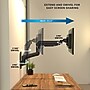 Mount-It! Heavy Duty Adjustable Monitor Wall Mount with Gas Spring Arm, Up to 49" Monitor, Black (MI-12009)~#|#~47172BDC-47B1-472D-9F5C0064A1B8C215_sc7