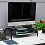 Mind Reader Monitor Stand with Paper Tray, Up to 24" Monitor, Black, 2/Pack (2MESHMON-BLK)~#|#~4720D33B-C52B-4063-9BB94A4D3AD87687_sc7