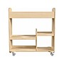 Flash Furniture Bright Beginnings Mobile 18-Section Storage Cart, 31.75"H x 33.25"W x 15.75"D, Natural Birch Plywood~#|#~47354D4E-84CE-4267-BEA7AB816E71BB47_sc7