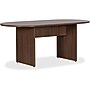 Lorell Essentials 72" W Oval Conference Table, Walnut Laminate (LLR69988)~#|#~4735EACE-9062-4A20-84C7DEBC837CACD5_sc7