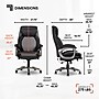 Sharper Image S-600 Active Lumbar Heated Ergonomic Bonded Leather Swivel Executive Massage Chair, Black (60098-BLK)~#|#~4744C187-625B-4E99-B2F96A24FB23040B_sc7