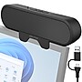 Delton P150 Clip-On 10-Watt Computer Speaker, USB-A, Black (DSP150C-U)~#|#~47469A7E-46F9-4521-AE8676AF0C1AECFC_sc7