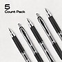 uniball 207 Retractable Gel Pens, Medium Point, 0.7mm, Black Ink, 5/Pack (1960239)~#|#~474DEA0E-F71B-479C-8D619F54542A3760_sc7