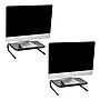Mind Reader Ventilated Monitor Stand, Holds up to 44 lbs., Metal, Black, 2/Pack (2METMONST-BLK)~#|#~476381BF-54B4-4311-8E522E48B134E775_sc7