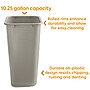Coastwide Professional Plastic Trash Can, 10.25 Gallon, Beige~#|#~476EAC7D-1323-400A-982DC715ADF7C8F9_sc7