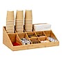 Mind Reader 11 Compartment Wood Coffee Organizer, Brown (COMORGBM-BRN)~#|#~47886CF1-92F1-4E36-9C60727CDF4138CB_sc7