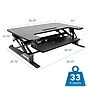 Mount-It! Mount-It! 36"W Rectangular Adjustable Standing Desk Converter, Black (MI-7926)~#|#~478FACE5-E450-4D43-B3C186F78F1D0FD9_sc7
