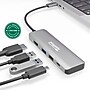 Plugable 4-in-1 USB-C Hub with 4K HDMI, 100W, Silver (USBC-4IN1)~#|#~4793F6C2-5851-49FB-85504C8663B35DB2_sc7
