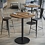 Flash Furniture TopGuard 36" Round Wood Restaurant Dining Table and Bases - Bar Height, Natural/Black Base (STRD36NATTR24B)~#|#~4799F855-5245-4DB7-91A0022FDD07A60C_sc7