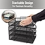 Mind Reader Metal Front Loading Stackable Letter Tray, Letter/Legal Size, Black (BSTACK4-PNK)~#|#~479D2D73-4933-4153-99E733904137CAA6_sc7