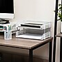 Mind Reader Metal Side Loading Stackable Letter Tray, White (ESTACK2-WHT)~#|#~47AC531E-B588-4F83-B69643B640C0AC00_sc7