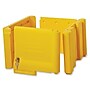 Rubbermaid 6181 Locking Janitor Cleaning Cart Cabinet, Yellow Polyethylene (RCP6181YEL)~#|#~47C63A7D-DBB8-4734-BDD64B7CA2325BDF_sc7