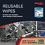 WypAll PowerClean X80 Fabric Cleaning Wipers, 13.4" x 12.4", Blue, 455 Sheets/Roll (41043)~#|#~47D2B0FF-6DF8-450F-A255550F85E86B52_sc7