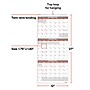 2027 Staples 12" x 27" Three-Month Wall Calendar, White/Red/Gray (ST53920-27)~#|#~47D92E41-6D74-496C-B27F9AE9C80767AC_sc7