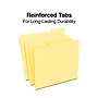 Staples Reinforced File Folders, 1/3-Cut Tab, Letter Size, Yellow, 100/Box (ST508903-CC)~#|#~47E55F6A-E77A-4F89-8BDBF902E77A4654_sc7