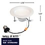 Bulbrite 12 Watt 4" Integrated LED Recessed Downlight with E26 Quick Connect, 4000K Cool White Light, 1100 Lumens, 4/Pack~#|#~47E87964-2C81-4B9F-A781B0D85612CCF6_sc7