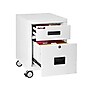 FireKing 2-Drawer Mobile Vertical File Cabinet, Letter/Legal Size, Lockable, Fire Resistant, 22.13"D, Arctic White (2M1822-1AW)~#|#~480148F7-D0EA-4182-A5EB74C5CC67F386_sc7