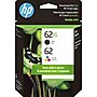 HP 62XL/62 Black High Yield and Tri-Color Standard Yield Ink Cartridge, 2/Pack (N9H67FN#140)~#|#~48147C13-9D3F-4D39-9562CCAA5B6DBB8B_sc7