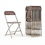 Flash Furniture HERCULES Plastic Folding Chair, Premium Brown, 52/Pack (52LEL3BRN)~#|#~48253B68-53E3-4C70-A1E716ACEA6EF30D_sc7