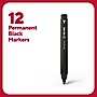 TRU RED™ Permanent Marker, Fine Tip, Black, 12/Pack (TR54533-CC)~#|#~4836B505-D06D-414E-A07F6D1E36847D55_sc7