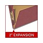 Medical Arts Press Pressboard Classification Folder, 1 Divider, 2" Expansion, Legal Size, Dark Red, 10/Box (DV-T52-14-3ARD)~#|#~483BFDD8-0256-44DF-9BC613868B9ADC56_sc7