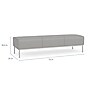 Lesro Darsey 3-Seat Bench, Open House Asteroid/Silver (DS3001.FSV-01OHAS)~#|#~486B43A2-BEC7-4F7B-8270466217EA1660_sc7