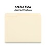 Staples 100% Recycled File Folders, 1/3-Cut Tab, Letter Size, 100/Box (ST246850/246850)~#|#~4873F718-56C7-477F-BD48B5DF9D7637E5_sc7