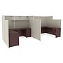 Lorell System Partition Privacy Screen, 60"H x 60.8"W, Freestanding, Gray Fabric, Steel Frame (LLR90255)~#|#~488EC17A-07C4-4D09-A282EEEC0B54DB99_sc7
