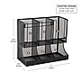 Mind Reader 6-Compartment Metal Multipurpose Countertop Organizer, Black (UPMESH-BLK)~#|#~48916660-B084-4AF7-BBDBD80195945ADC_sc7