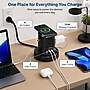 Uncaged Ergonomics USB-C Wireless 6 ft. Retractable Power Strip with 15W Wireless Charger, 4-Outlet, Black (WRPS-2-Black)~#|#~48A190A7-F7F5-4E61-AB94AD9F24F88F27_sc7
