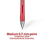 Staples Sonix Retractable Gel Pens, Medium Point, Red Ink, Dozen (13562-CC)~#|#~48BC1FF9-0817-41D6-9970D69B959D9F0C_sc7