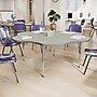 Flash Furniture Wren 60" Flower Activity Table, Height Adjustable, Light Gray Top/Silver Frame (XUA60FLRLGTA)~#|#~48C131E8-5074-45F3-BAE9E54CD4EA064E_sc7