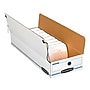 Bankers Box Liberty Corrugated File Box with String and Button Closure, White/Blue (4662401)~#|#~48CC60DB-01C9-498B-B0F88F774D7B63FC_sc7