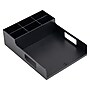 Mind Reader Plastic Utensil Napkin & Plate Holder, Silverware Organizer, Serving Tray, Black (PSNAPUT-BLK)~#|#~48D6D3FB-BBDE-4C0E-9E1D9AE80E8B64C6_sc7