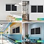 Ghent 3' H x 5' W Enclosed Recycled Rubber Bulletin Board with Satin Frame, 2 Door, Confetti (PA23660TR-CF)~#|#~48DC56C5-245E-4F13-83224CE3451C9334_sc7