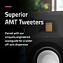 Fluance Ri71 Stereo Bluetooth Bookshelf Speakers with AMT Tweeters, Black Ash (RI71)~#|#~48EEA6BE-37A1-456E-B5E9BE6BA229384E_sc7